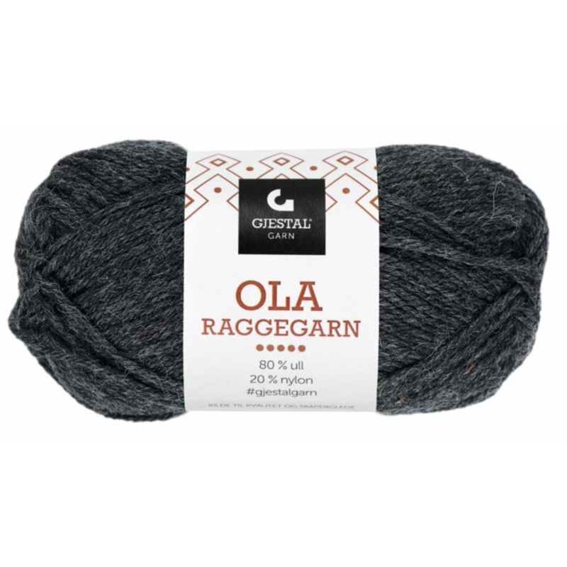 Gjestal Ola Raggegarn 710 Grigio antracite screziato
