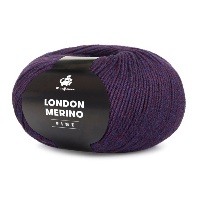 Mayflower London Merino Fine 042 Viola scuro