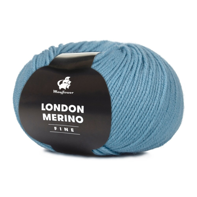 Mayflower London Merino Fine 035 Blu surfista