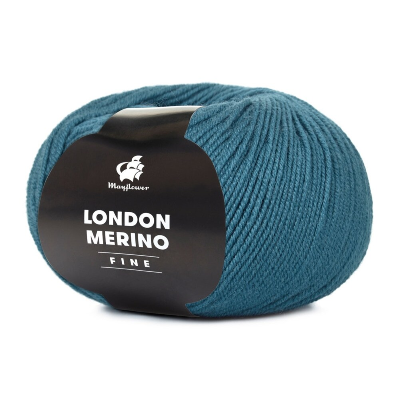 Mayflower London Merino Fine 022 Blu petrolio