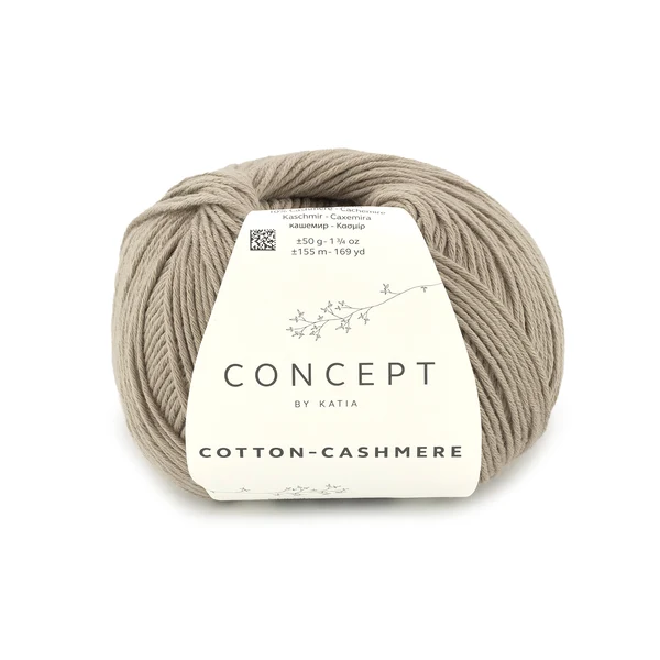 Katia Cotton-Cashmere 91 Grigio beige
