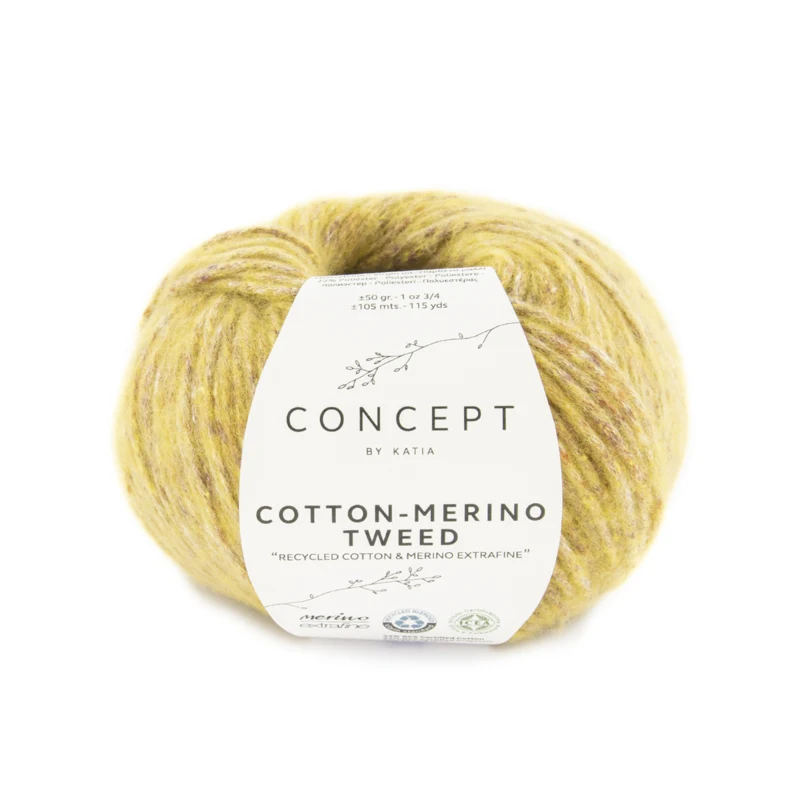 Katia Cotton-Merino Tweed 507 Ocra