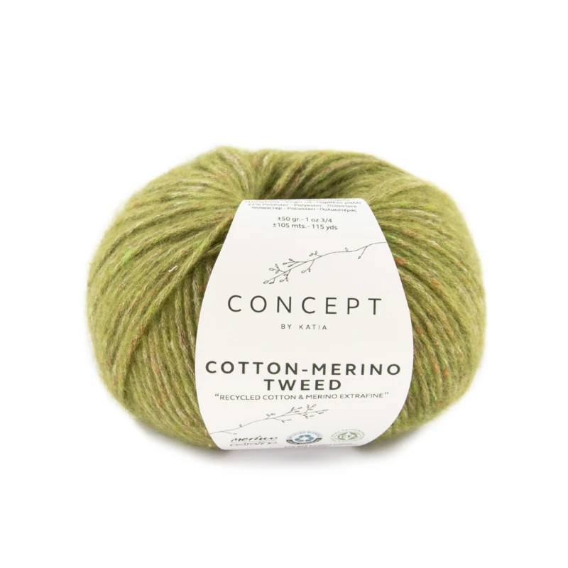 Katia Cotton-Merino Tweed 502 Verde