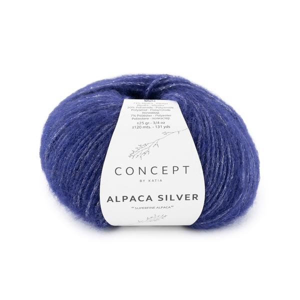 Katia Alpaca Silver 283 Blu scuro–argento