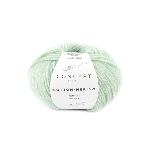 Katia Cotton-Merino 132 Verde biancastro