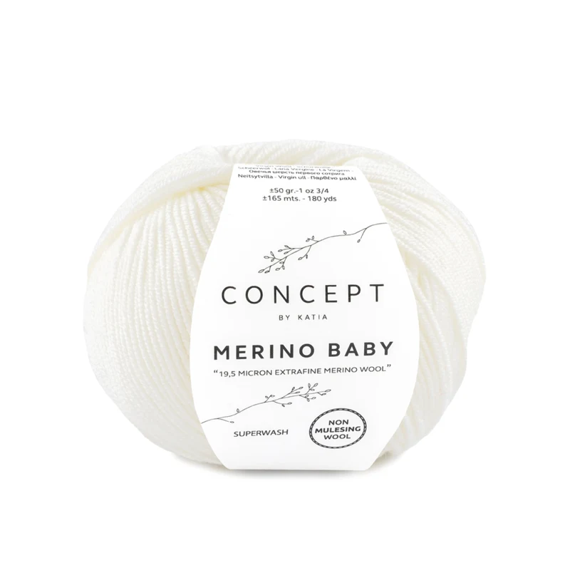 Katia Concept Merino Baby 001 Bianco