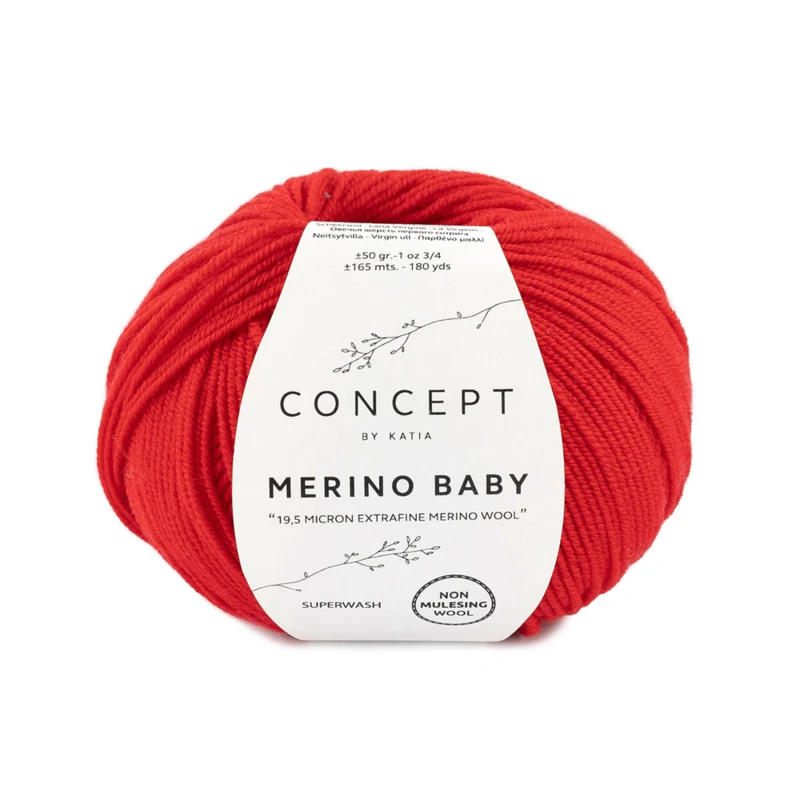 Katia Concept Merino Baby 004 Rosso