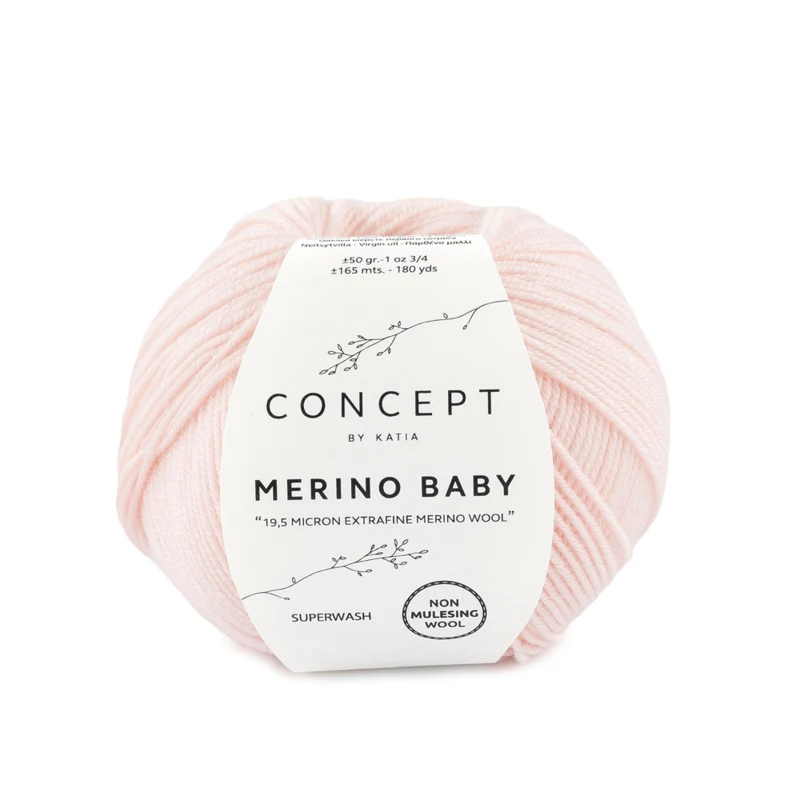 Katia Concept Merino Baby 007 Rosa molto chiara