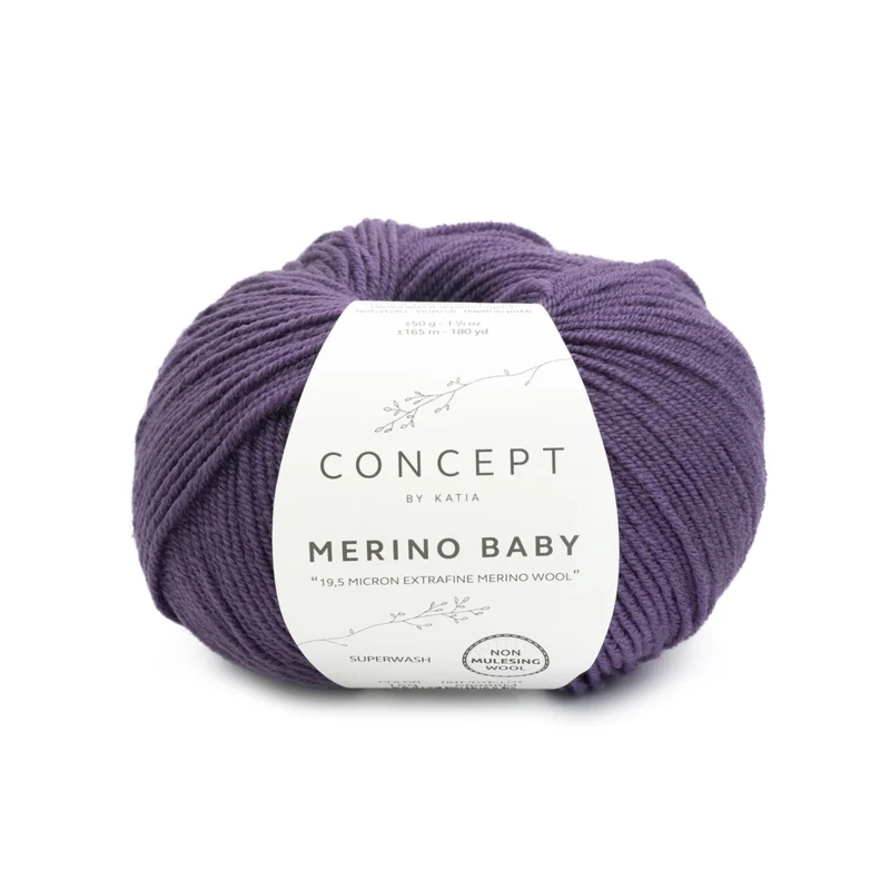Katia Concept Merino Baby 159 Viola scuro