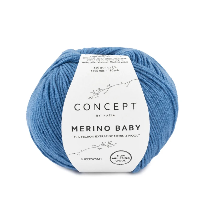Katia Concept Merino Baby 044 Blu medio