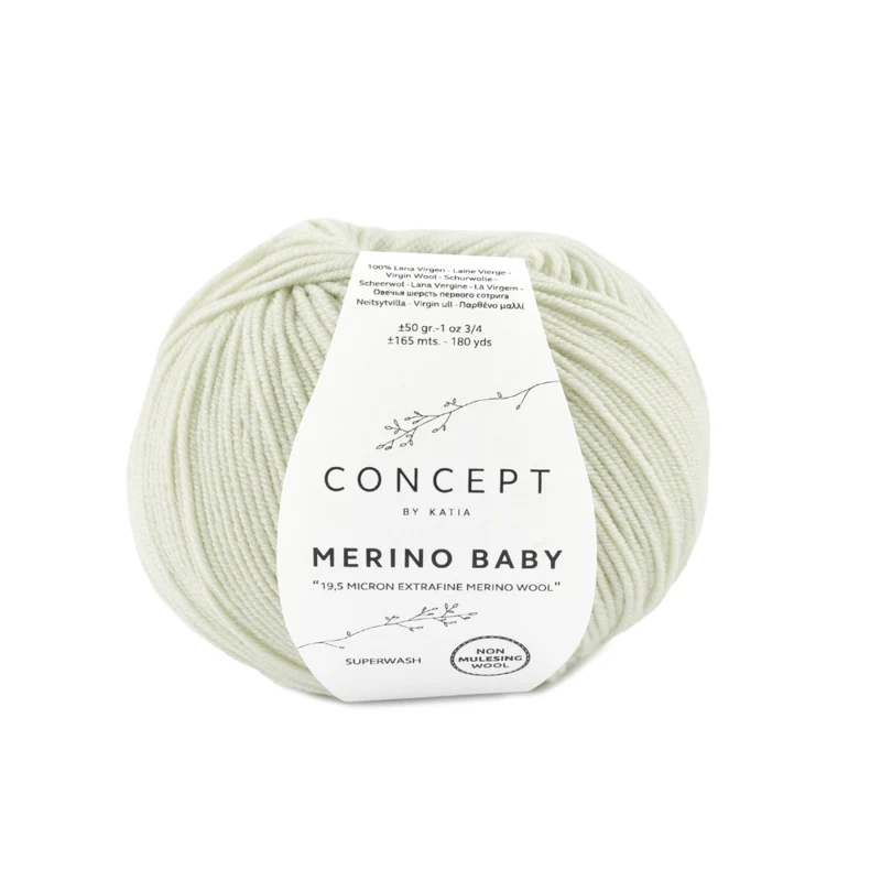 Katia Concept Merino Baby 155 Verde biancastro