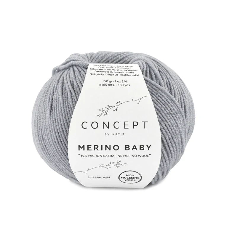 Katia Concept Merino Baby 070 Grigio chiaro