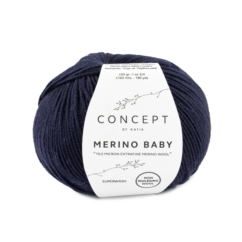 Katia Concept Merino Baby 005 Blu molto scuro