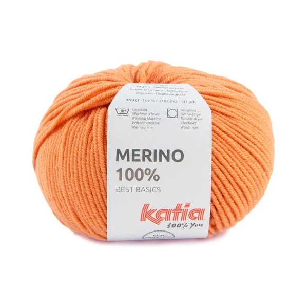 Katia Merino 100% 093 Arancio pastello