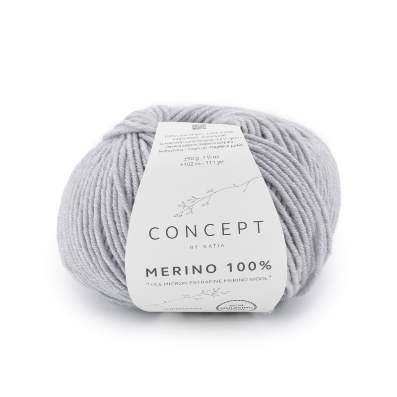 Katia Merino 100% 506 Grigio chiaro
