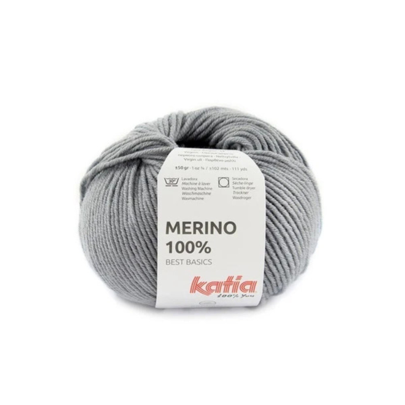 Katia Merino 100% 090 Grigio medio