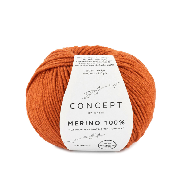 Katia Merino 100% 020 Arancio intenso