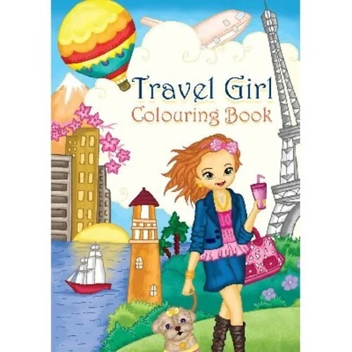 Libro da colorare A4 Travel Girl, 16 pagine