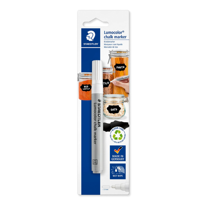 STAEDTLER Lumocolor Pennarello Gesso 344-0 BK