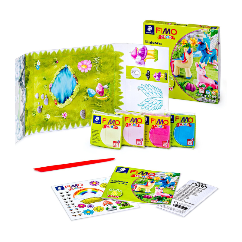 STAEDTLER Fimo Kids Form&Play Set di unicorni