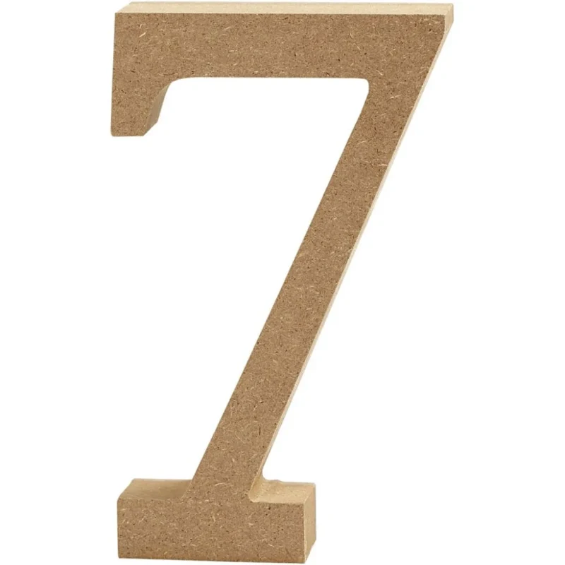 Numero, MDF, 13 cm, 1 pezzo.