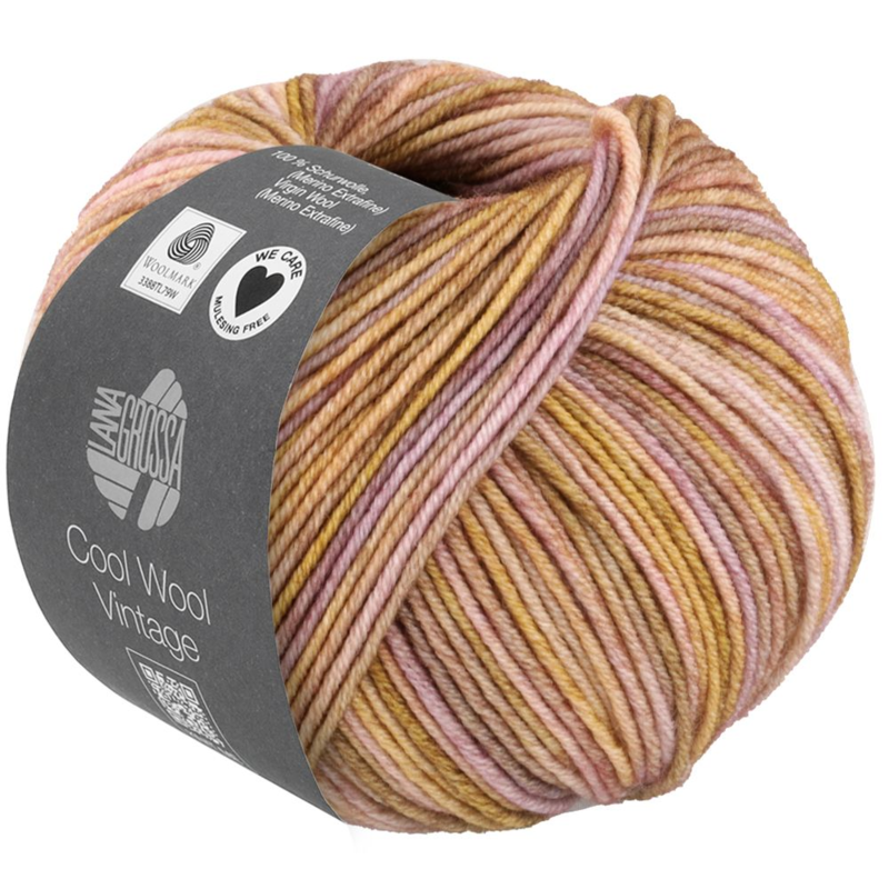 Lana Grossa Cool Wool Vintage 86 Lilla cammello