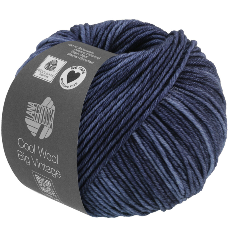 Lana Grossa Cool Wool Big Vintage 66 Blu scuro