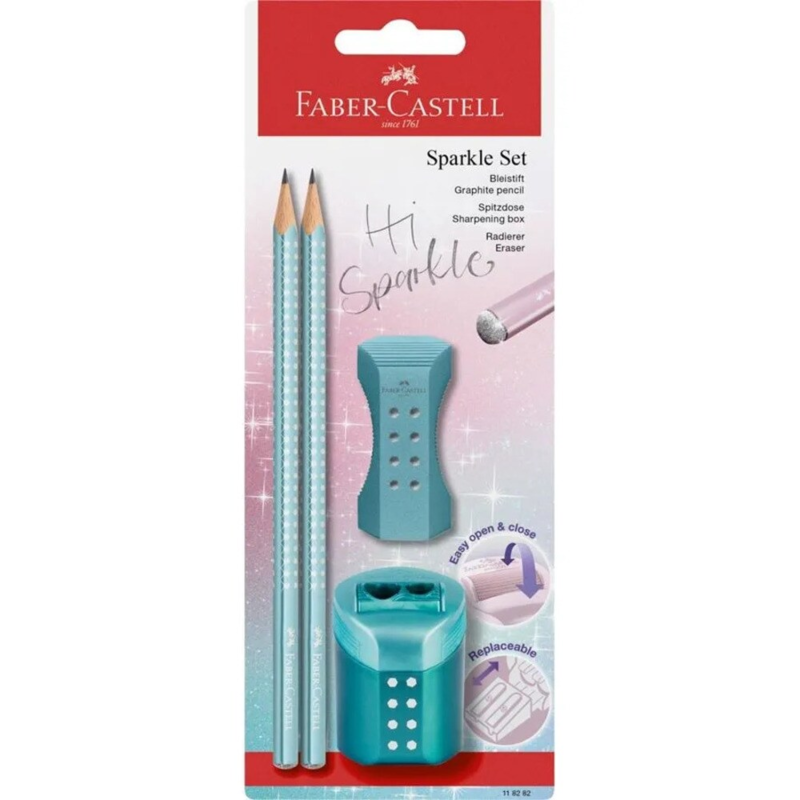 Faber-Castell, Set di matite Sparkle, colori assortiti Ocean metallic