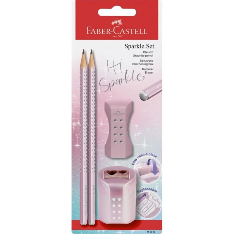 Faber-Castell, Set di matite Sparkle, colori assortiti Rose metallic