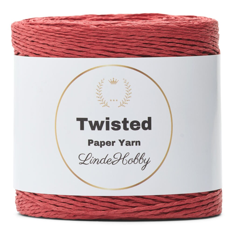 LindeHobby Twisted Paper Yarn 21 Rosso