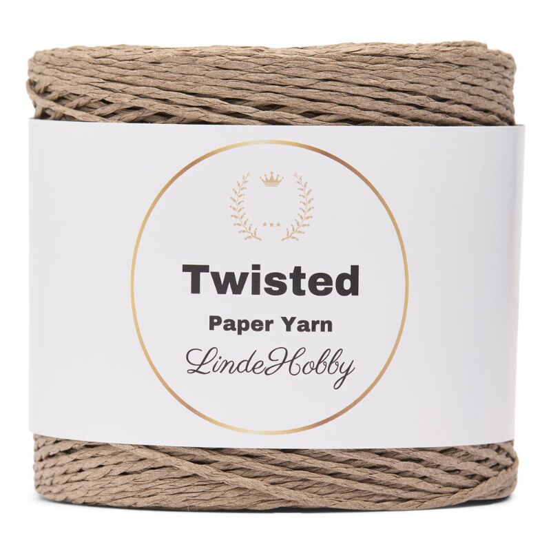 LindeHobby Twisted Paper Yarn 26 Tortora