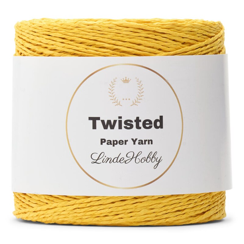 LindeHobby Twisted Paper Yarn 23 Giallo