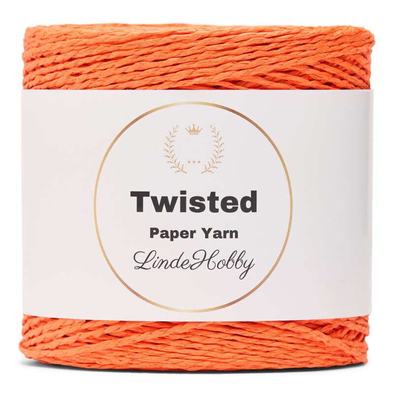 LindeHobby Twisted Paper Yarn 17 Arancione