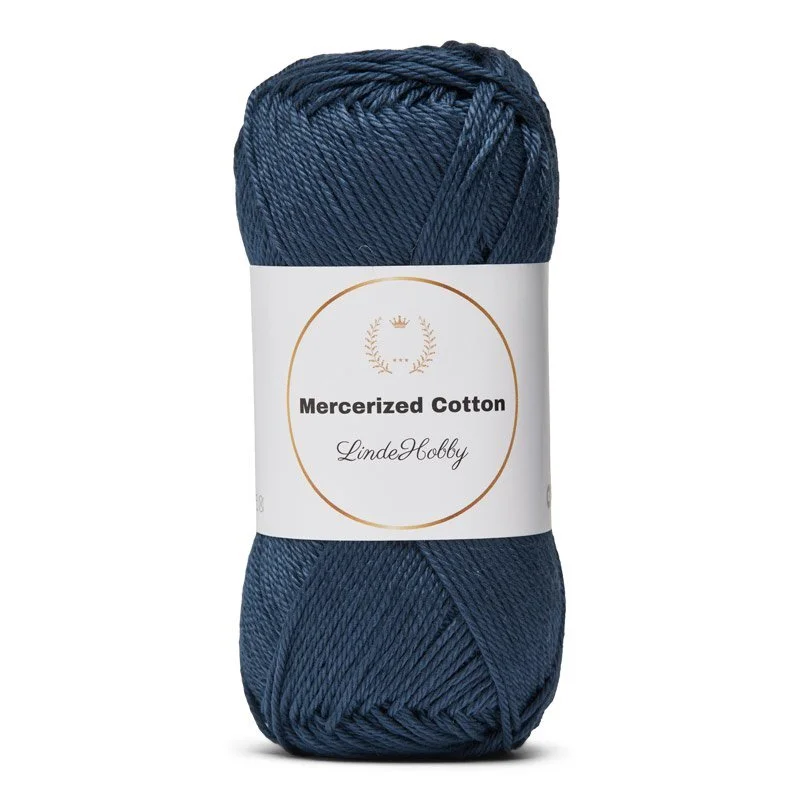 LindeHobby Mercerized Cotton 17 Blu marino