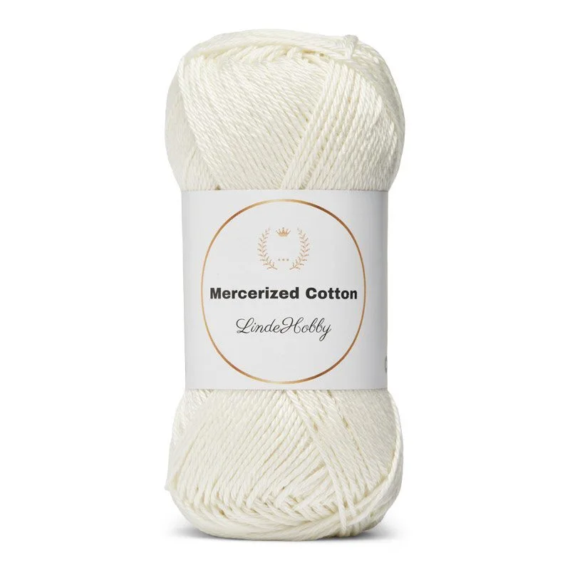 LindeHobby Mercerized Cotton 30 Bianco naturale