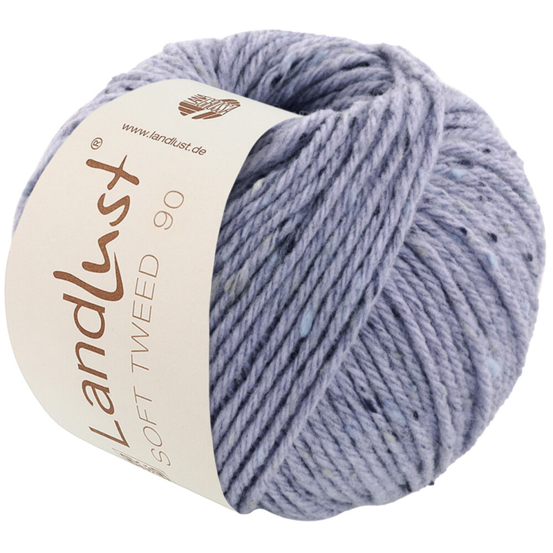 Lana Grossa Landlust Soft Tweed 90 26 Grigio Blu melange