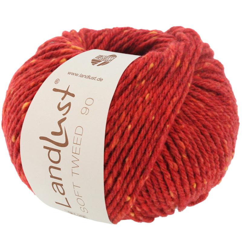 Lana Grossa Landlust Soft Tweed 90 11 Rosso melange