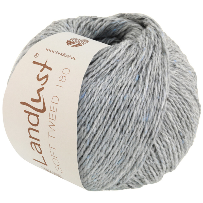 Lana Grossa Landlust Soft Tweed 180 117 Grigio chiaro melange