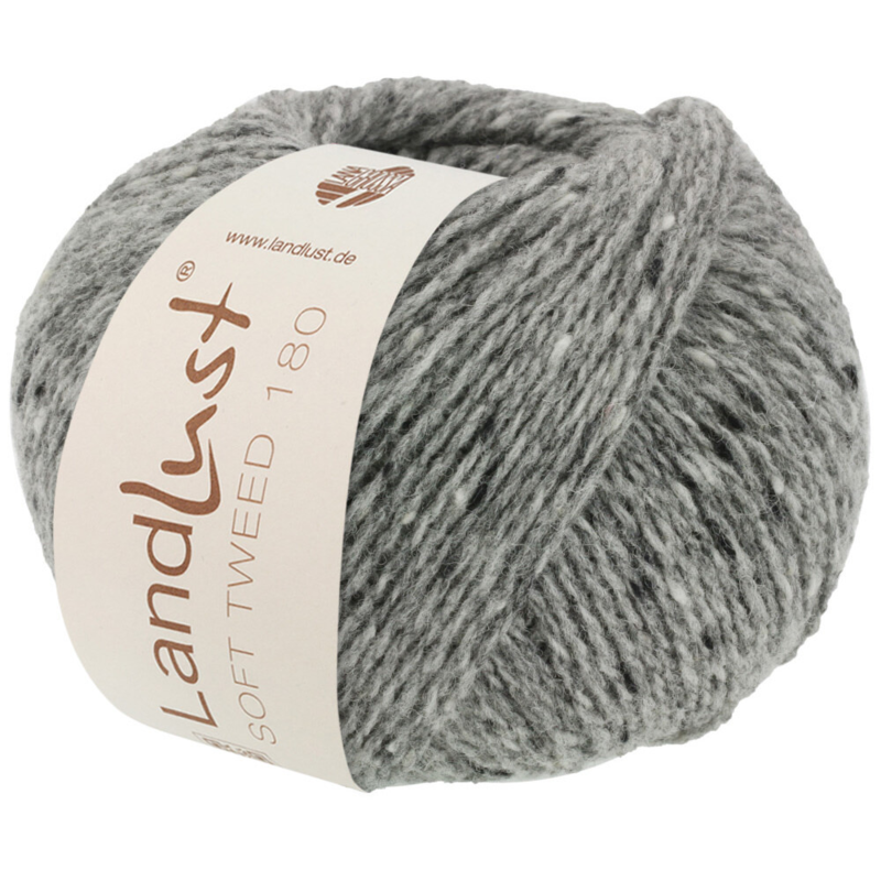 Lana Grossa Landlust Soft Tweed 180 104 Grigio melange