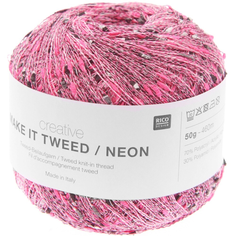 Rico Design Creative Make it tweed/Neon 002 Fucsia