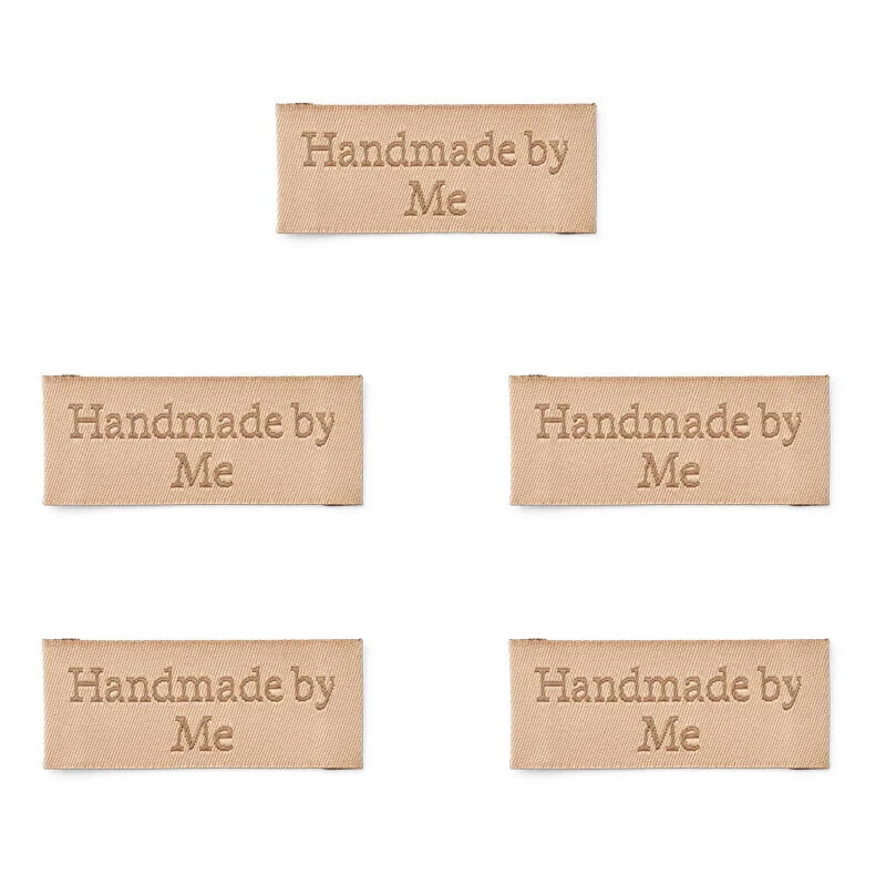 LindeHobby Labels Made By (6 cm x 2 cm), Naturale