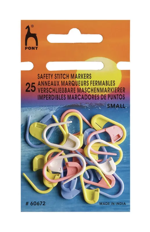Lucchetti Pony Marking, Small, 25 pezzi (giallo, turchese, arancione e rosa)