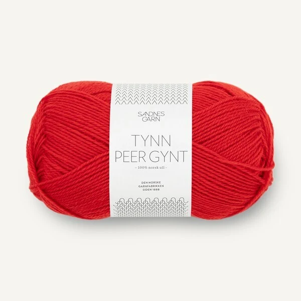Sandnes Tynn Peer Gynt 4018 Scarlet Red