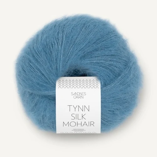 Sandnes Tynn Silk Mohair 6042 Blu Cielo Scuro