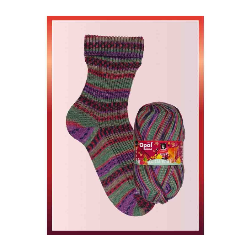 Opal Laubgeflüster 4-ply 50 Colazione di bacche