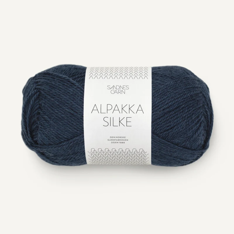 Sandnes Alpakka Silke 6081 Blu Grigio Scuro