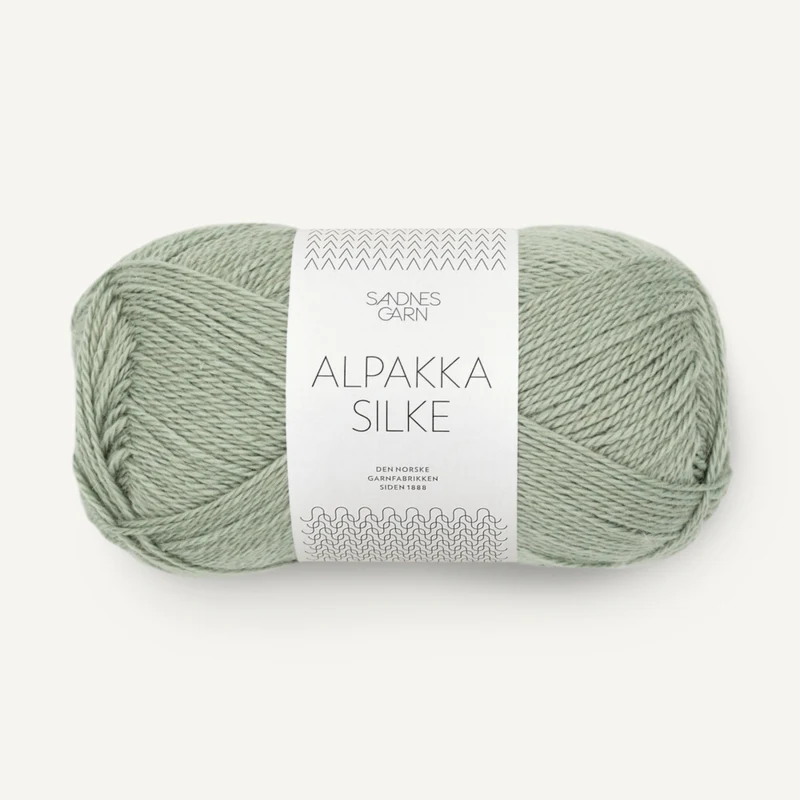 Sandnes Alpakka Silke 8521 Verde Chiaro Polvere