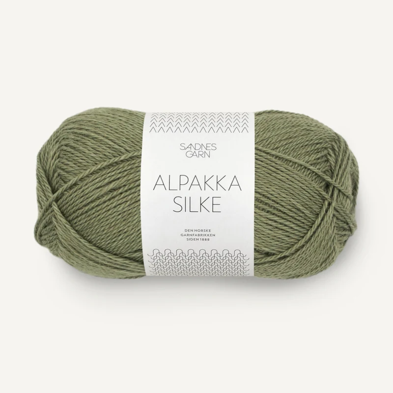 Sandnes Alpakka Silke 9062 Verde Oliva