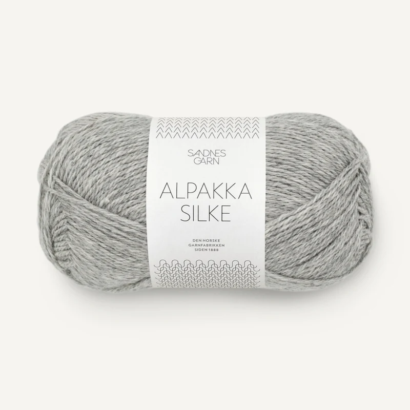 Sandnes Alpakka Silke 1042 Grigio Chiaro Melange