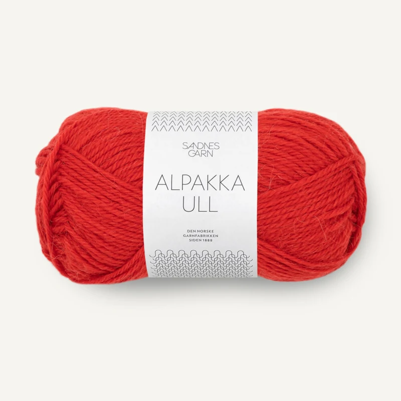 Sandnes Alpakka Ull 4018 Rosso Scarlatto